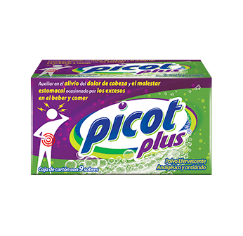 Picot® PLUS Auxiliar en el alivio del dolor de cabeza y malestar estomacal