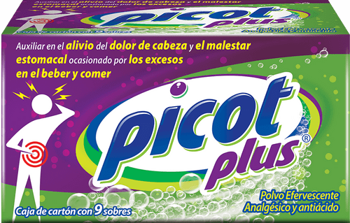 Picot® PLUS Auxiliar en el alivio del dolor de cabeza y malestar estomacal